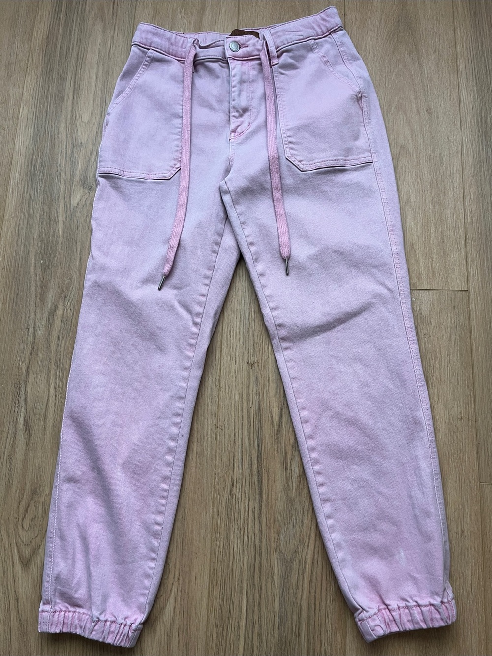 Judy Blue Pastel Pink Drawstring Jogger Pants